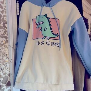 Dino Hoodie womens size large